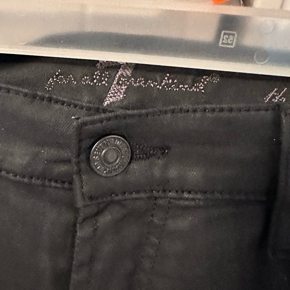 Seven for all mankind coated denim skinny jeans - Picture 3 of 4